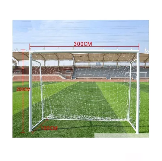 2 MALLAS FÚTBOL BABY FÚTBOL 3X2 M BLANCAS - 6