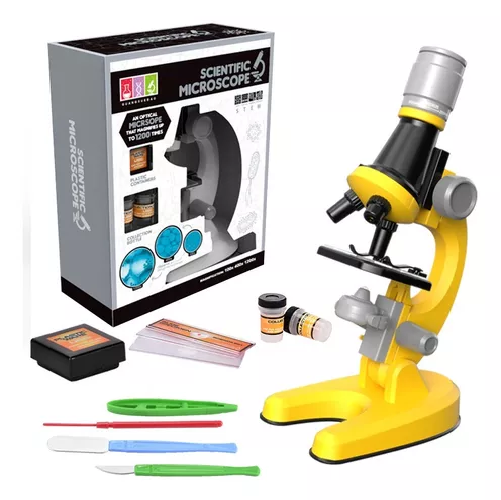 MICROSCOPIO EDUCATIVO CON ACCESORIOS PARA NIÑOS, 1200X - 1