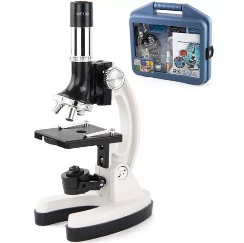 SET DE MICROSCOPIO + KIT DE ACCESORIOS, 1200X, MALETÍN PLÁSTICO - 1