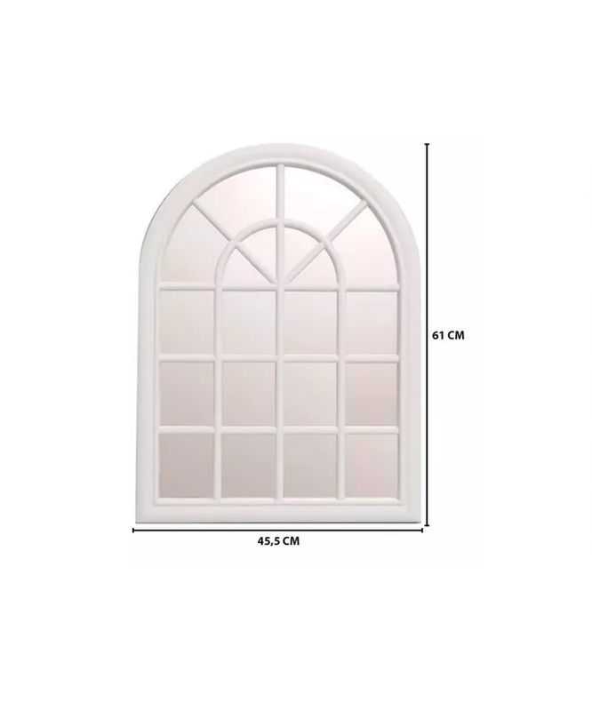 MARCO ESPEJO DECORATIVO CLÁSICO FORMA DE VENTANA VINTAGE - 2