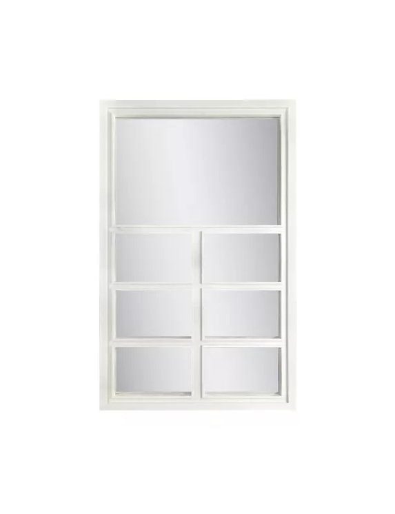 ESPEJO TIPO VENTANA BLANCO 58X37CM - 1