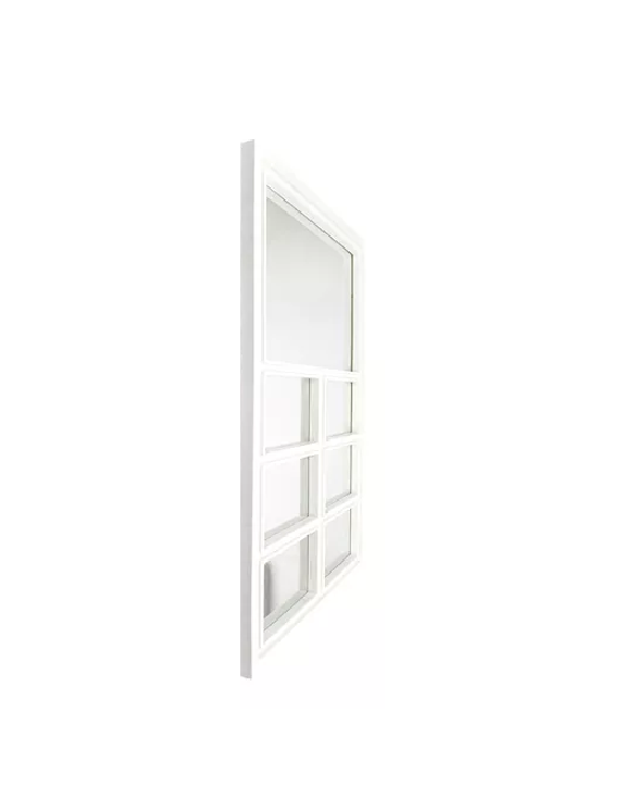 ESPEJO TIPO VENTANA BLANCO 58X37CM - 2