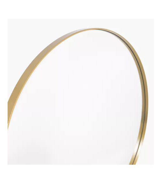 ESPEJO REDONDO LUGANO 80CM DIÁMETRO DORADO - 2