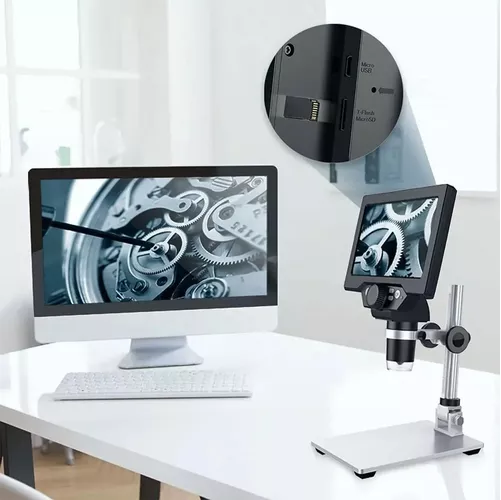 MICROSCOPIO ELECTRÓNICO ACADÉMICO, PANTALLA LCD HD DE 7.2 IN - 6