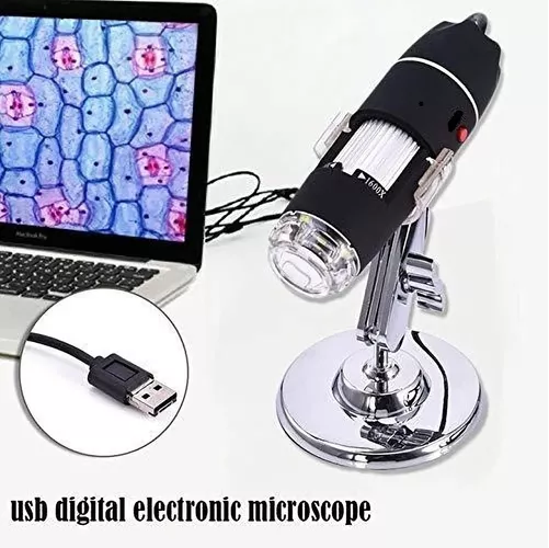 MICROSCOPIO DIGITAL USB 1000X, CÁMARA CON 8 LEDS, EDUCATIVO, COLOR NEGRO - 4