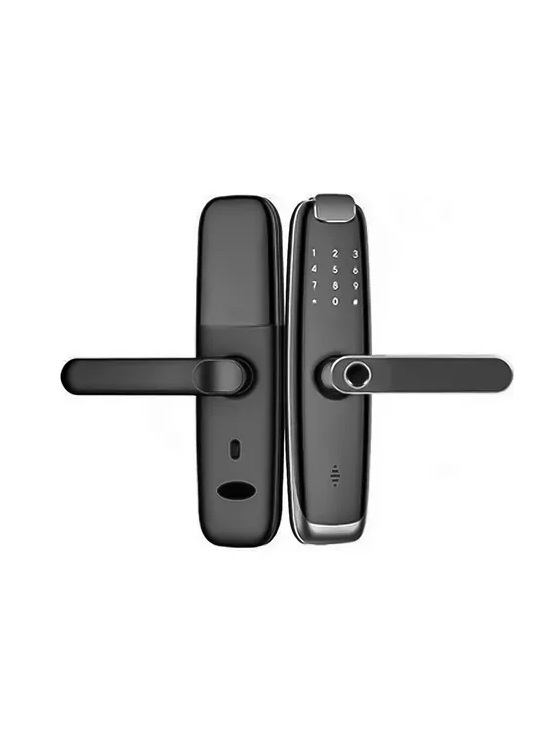 CERRADURAS INTELIGENTES WIFI HUELLA CÓDIGO CON CONTROL NEGRO - 1