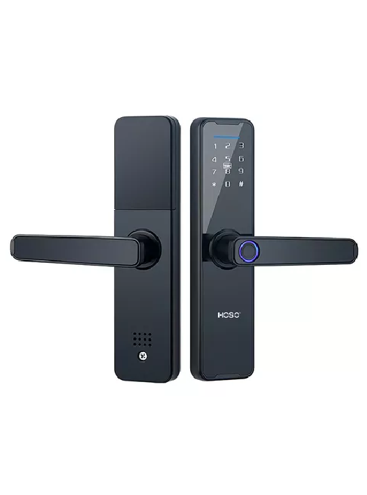 CERRADURA INTELIGENTE DIGITAL ELÉCTRICA TUYA APP CON WIFI NEGRA - 2