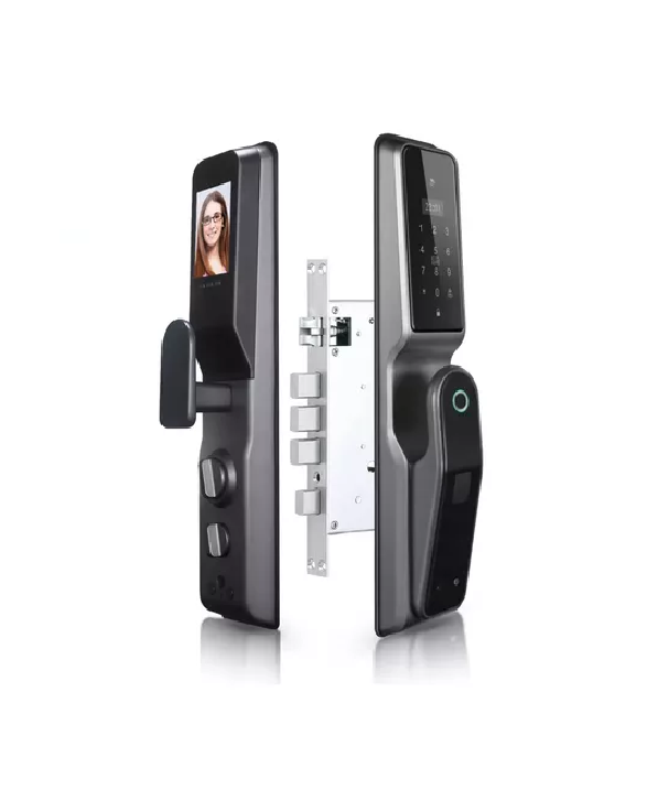 CERRADURA INTELIGENTE DIGITAL ELÉCTRICA TUYA APP CON WIFI NEGRA - 1