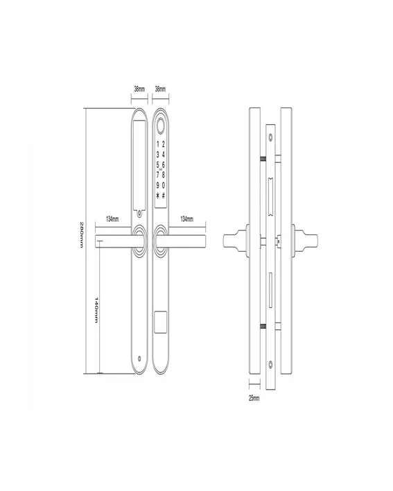 CERRADURA DIGITAL S31B ACCESO PRINCIPAL REVERSIBLE - 3