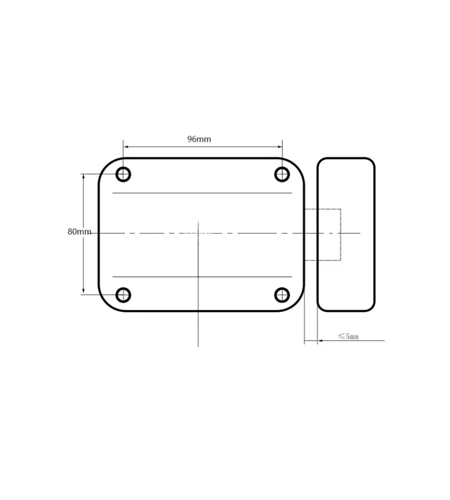 CERRADURA INTELIGENTE INALÁMBRICA DE CONTROL REMOTO 3 LLAVES NEGRA - 4