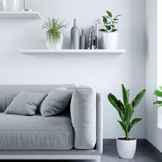 MACETEROS PLÁSTICO 20X22CM AMALFI PACK 2 UNIDADES 5.3L BLANCO - 3
