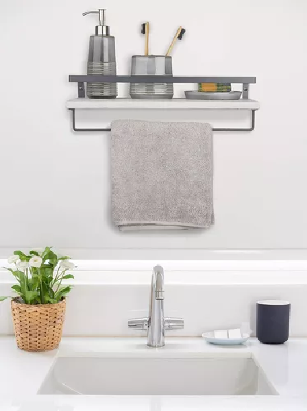 REPISAS FLOTANTES DE MADERA MODERNAS MULTIPROPÓSITO KIT 2 BLANCO - 4
