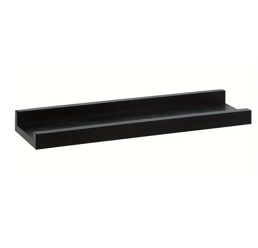 REPISA FLOTANTE MODELO CORCHETE 150CM NEGRO - 1