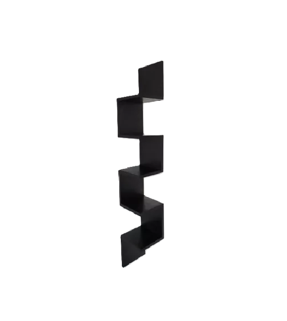 REPISA ESQUINERA MODERNA MINIMALISTA NEGRA - 1