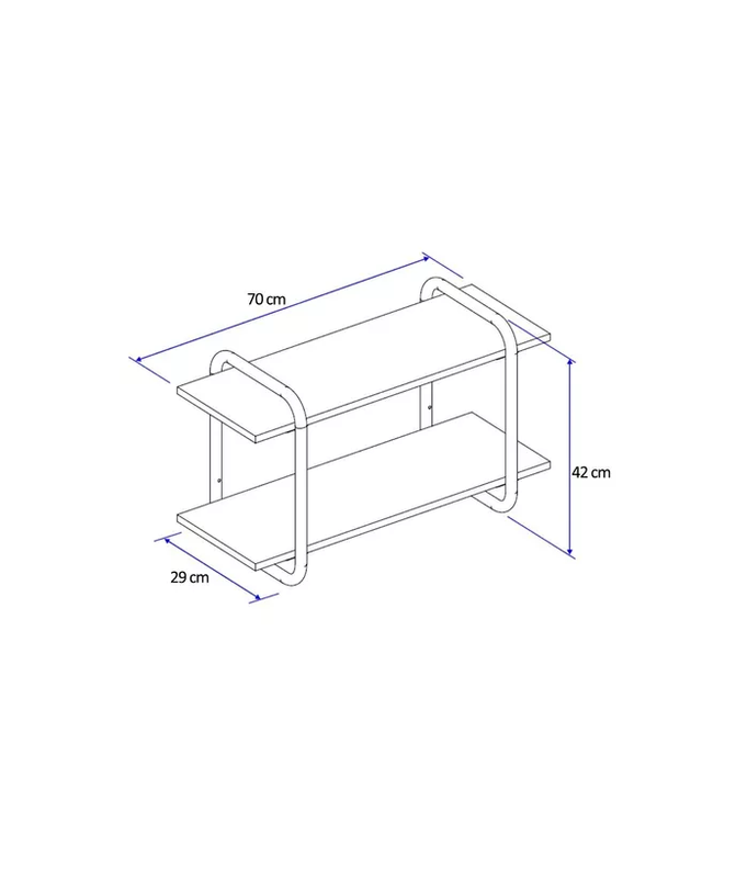 REPISA CONNECT LEGNO NEGRO MATE - 2