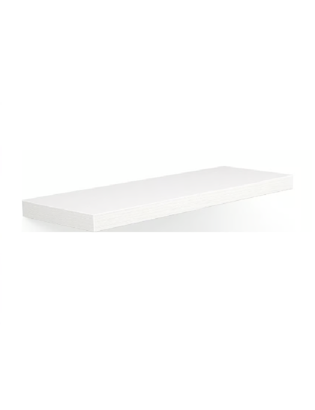 REPISAS FLOTANTES DE MELAMINA MODERNAS KIT 3 BLANCO - 1