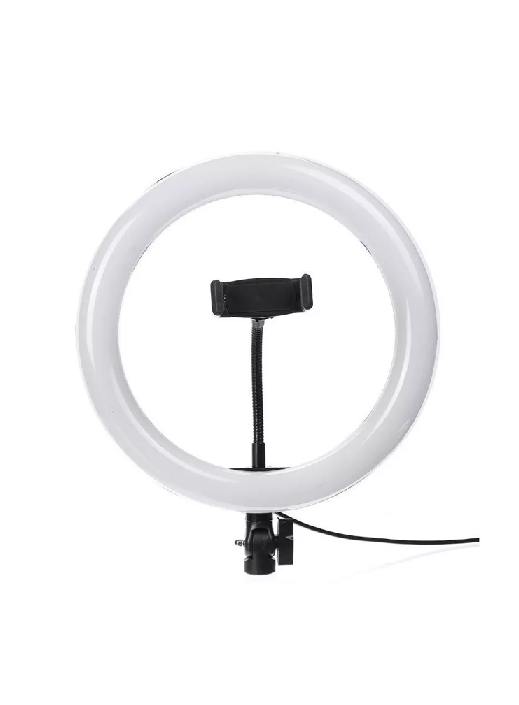 LUZ CÁLIDA DE LUZ LED ARO DE LUZ 30CM, ESTRUCTURA NEGRA 220V - 2