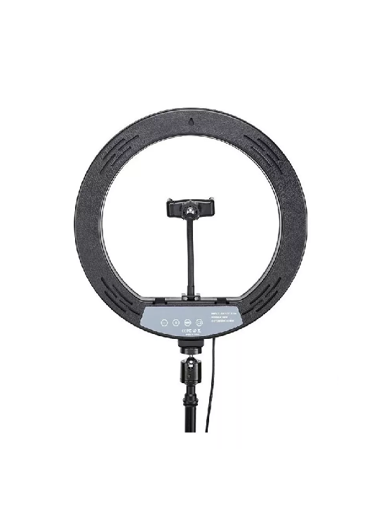 LUZ CÁLIDA DE LUZ LED ARO DE LUZ 30CM, ESTRUCTURA NEGRA 220V - 3
