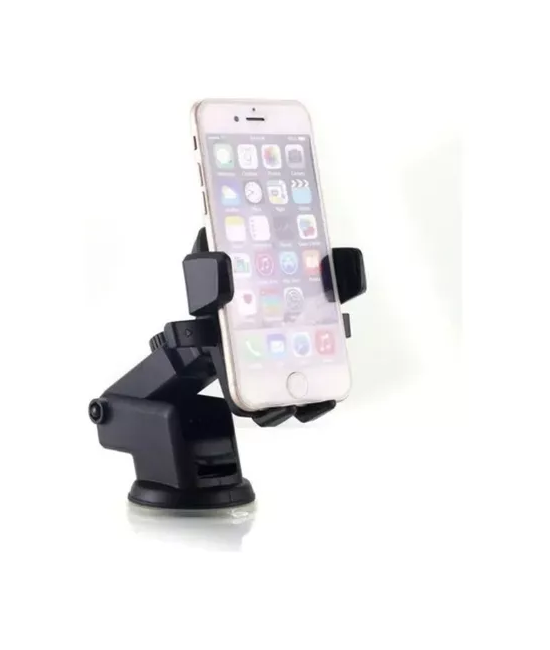 PORTA CELULAR GPS PARA AUTO, PARABRISAS AJUSTABLE, COLOR NEGRO - 4