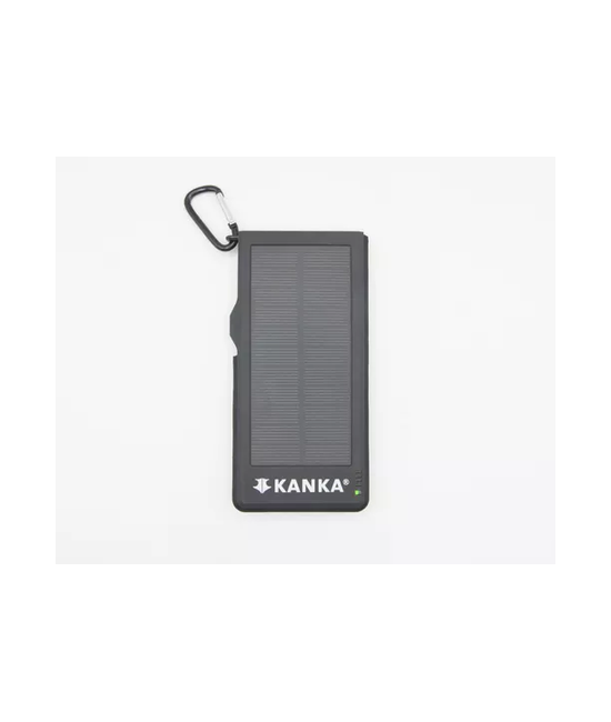 KANKA - BATERÍA RECARGABLE POWERBANK 10.000MAH, CARGA SOLAR, COLOR NEGRO - 2