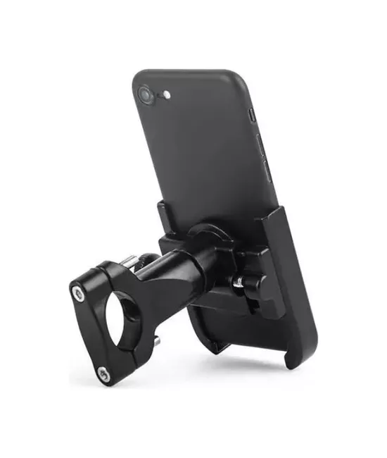 SOPORTE DE MANILLAR PARA BICICLETA Y MOTO, ANTI VIBRACIÓN AJUSTABLE, COLOR NEGRO - 2