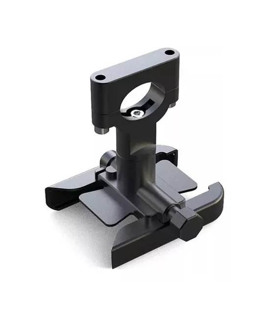 SOPORTE DE MANILLAR PARA BICICLETA Y MOTO, ANTI VIBRACIÓN AJUSTABLE, COLOR NEGRO - 3