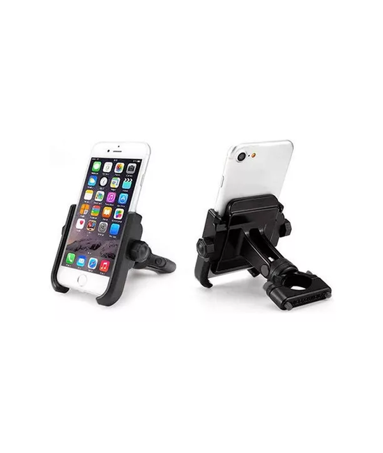 SOPORTE DE MANILLAR PARA BICICLETA Y MOTO, ANTI VIBRACIÓN AJUSTABLE, COLOR NEGRO - 4