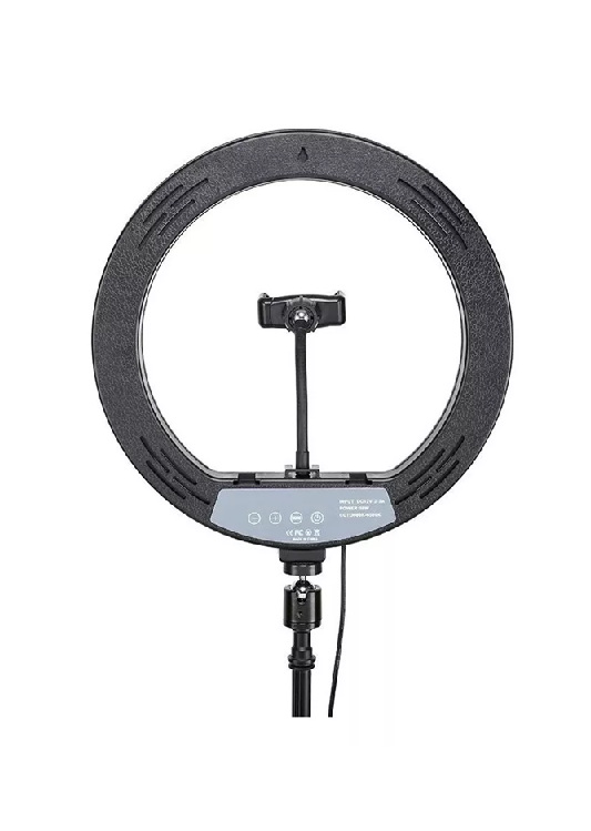 ARO DE LUZ LED 26 CM CON TRÍPODE 2 METROS, ESTRUCTURA NEGRA - 4