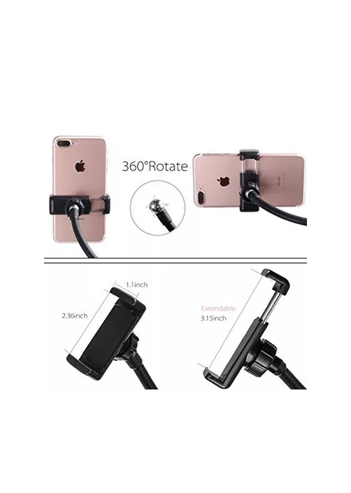 ARO LUZ LED FLEXIBLE CON SOPORTE DE CELULAR PARA MESA - 3