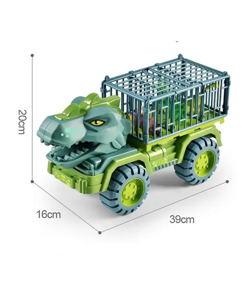 CAMIÓN TRANSPORTADOR DE DINOSAURIOS TIRANOSAURIO REX JUGUETE - 5
