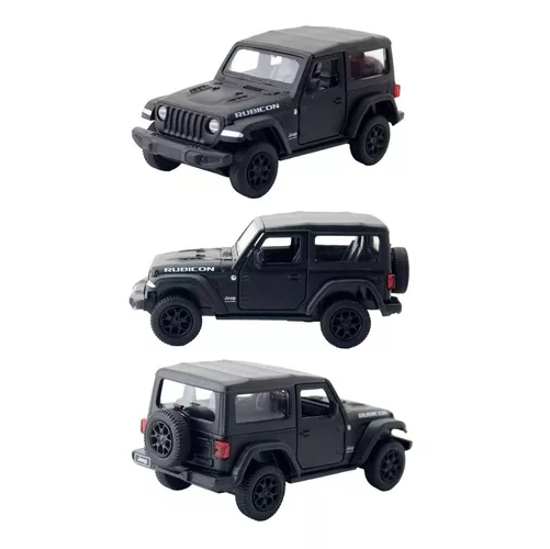 JEEP WRANGLER RUBICON NEGRO, ESCALA 1:36 - 3