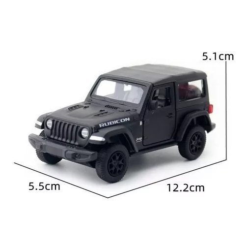 JEEP WRANGLER RUBICON NEGRO, ESCALA 1:36 - 4