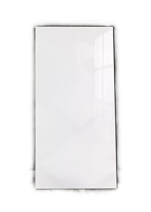 PACK DE 15 PALMETAS AUTOADHESIVAS PARA PARED 30X60 CM, COLOR BLANCO - 1