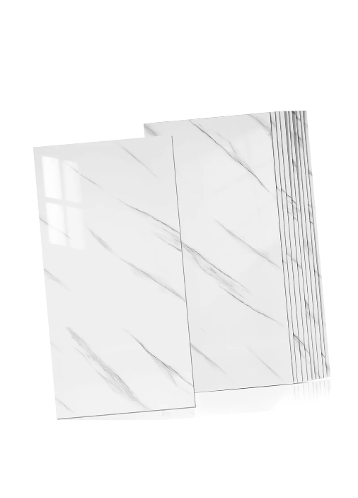 PACK DE 15 PALMETAS AUTOADHESIVAS PARA PARED 30X60 CM, COLOR BLANCO - 2