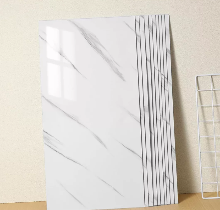 PACK DE 15 PALMETAS AUTOADHESIVAS PARA PARED 30X60 CM, COLOR BLANCO - 4