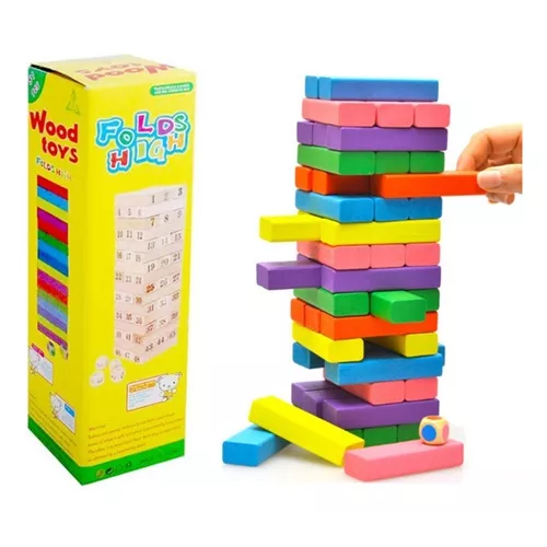 JUEGO EDUCATIVO DE BLOQUES DE CONSTRUCCIÓN 54 PIEZAS COLORIDOS - 2