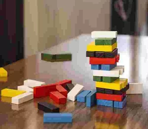 JUEGO EDUCATIVO DE BLOQUES DE CONSTRUCCIÓN 54 PIEZAS COLORIDOS - 4