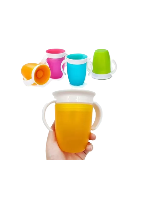 VASO ENTRENADOR 360° A PRUEBA DE DERRAMES INNOVASHOP, COLOR NARANJA - 3