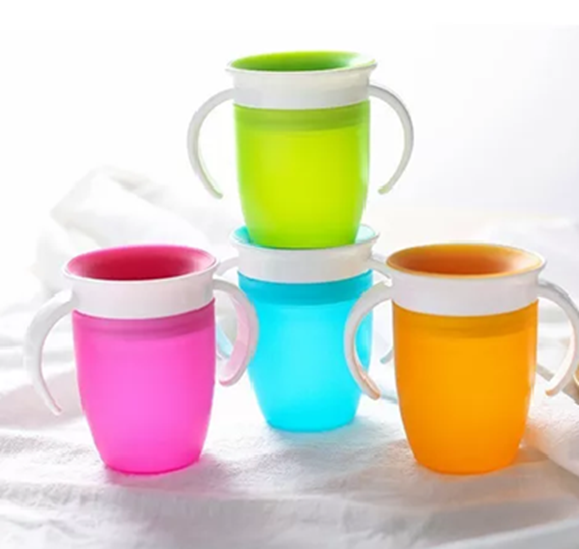VASO ENTRENADOR 360° A PRUEBA DE DERRAMES INNOVASHOP, COLOR NARANJA - 6