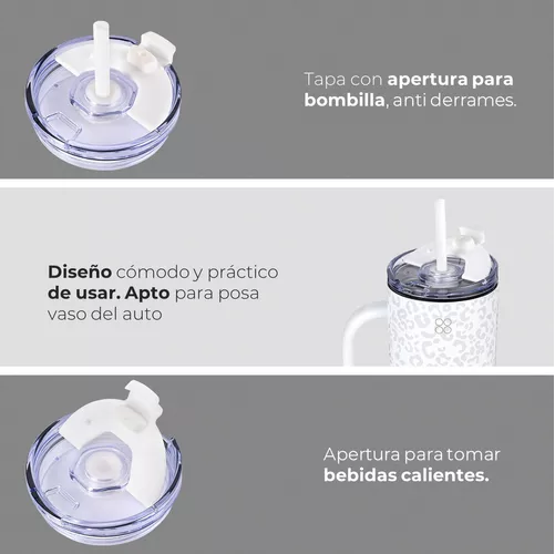 VASO TÉRMICO MUG BUFFER, 1.2 L, ACERO INOXIDABLE, FRÍO Y CALOR - 4