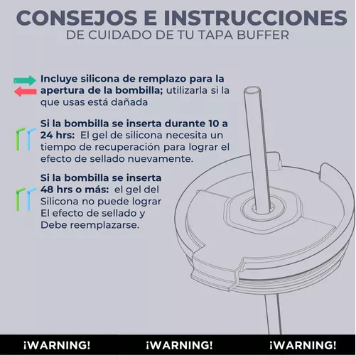 VASO TÉRMICO MUG BUFFER, 1.2 L, ACERO INOXIDABLE, FRÍO Y CALOR - 5
