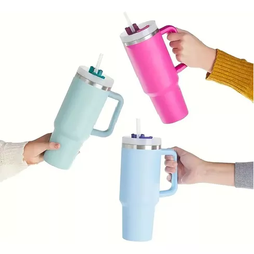 VASO MUG TERMO TÉRMICO, 1.2 LITROS, INOXIDABLE, FRÍO Y CALOR, COLOR BLANCO - 2