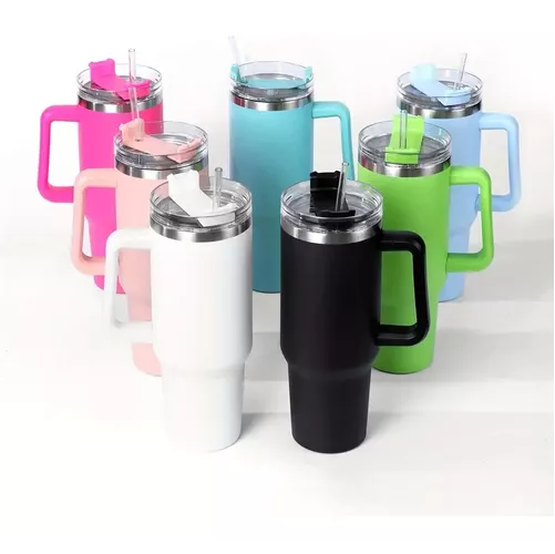 VASO MUG TERMO TÉRMICO, 1.2 LITROS, INOXIDABLE, FRÍO Y CALOR, COLOR BLANCO - 3