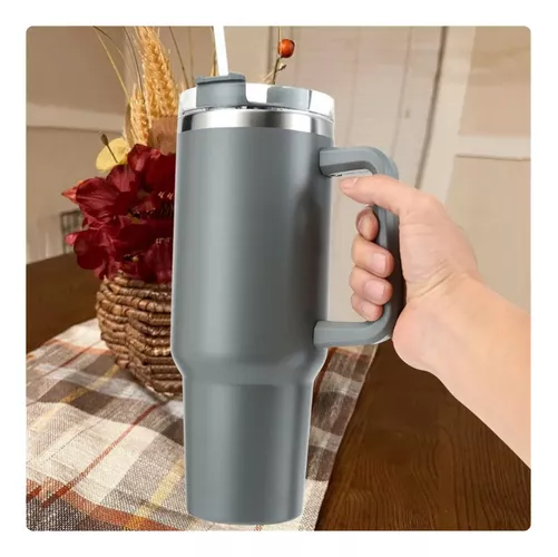 VASO MUG TERMO TÉRMICO, 1.2 LITROS, INOXIDABLE, FRÍO Y CALOR, COLOR BLANCO - 4