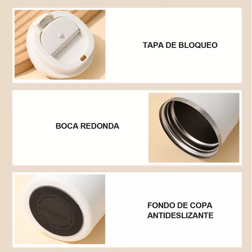BOTELLA TÉRMICA DE CAFÉ, ACERO INOXIDABLE, PARA AGUA Y TÉ CALIENTE - 4