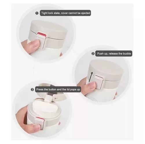 TERMO DE CAFÉ DE ACERO INOXIDABLE, TAZA DE AGUA CALIENTE, 380 ML - 5