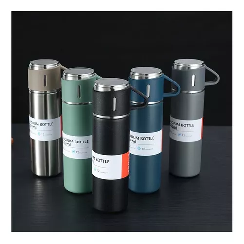 TERMO INDIVIDUAL DE 500 ML, BOTELLA TERMO PARA COMIDA, COLOR VERDE - 6