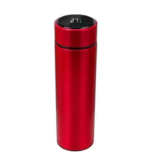 TERMO CON PANTALLA DIGITAL, COLOR ROJO MATE - 3