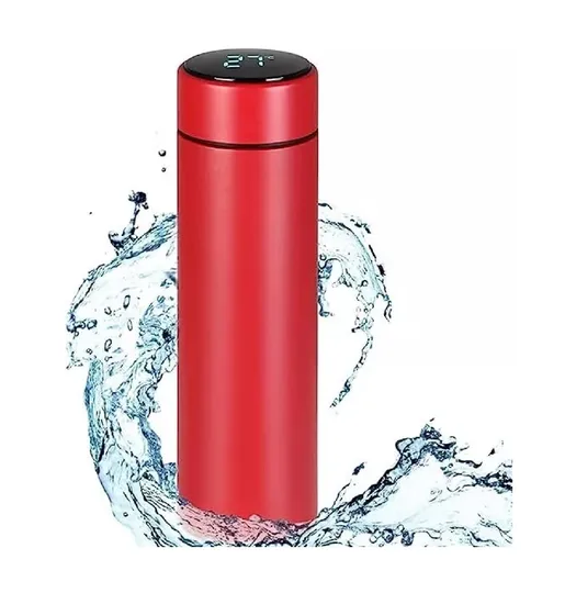 TERMO CON PANTALLA DIGITAL, COLOR ROJO MATE - 4