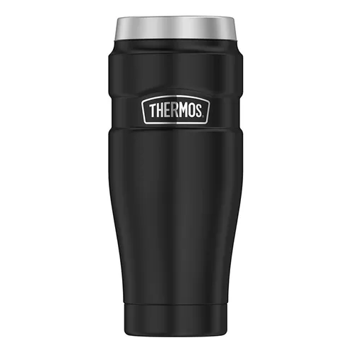 THERMOS STAINLESS KING, ACERO INOXIDABLE, 470 ML, NEGRO - 1